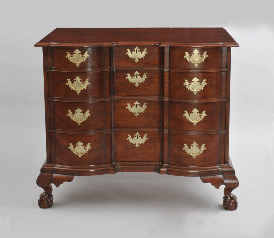 Chippendale block front chest