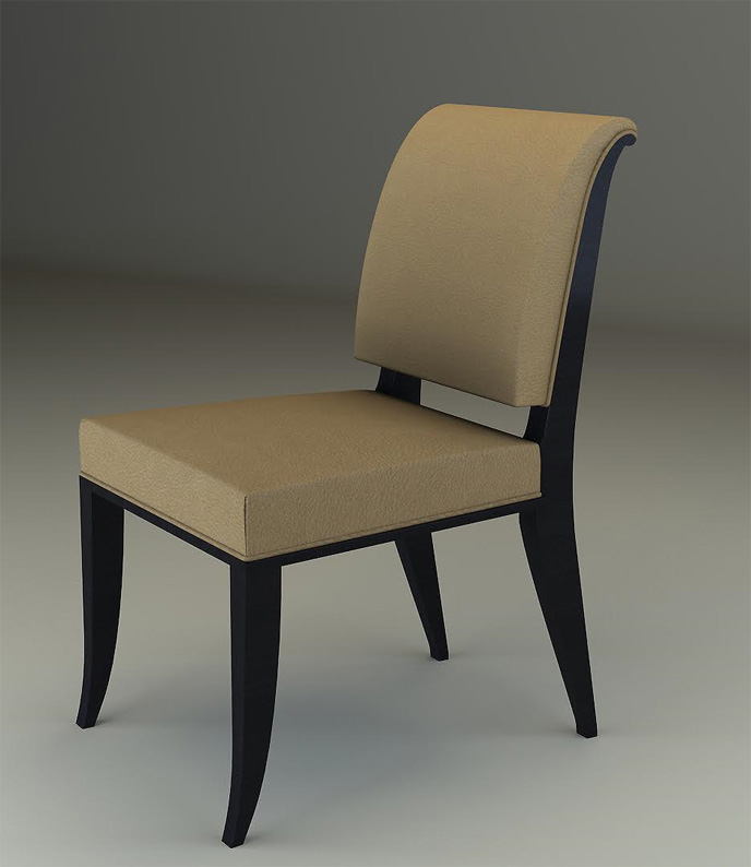 art deco side chair