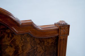 Custom hand carved bed