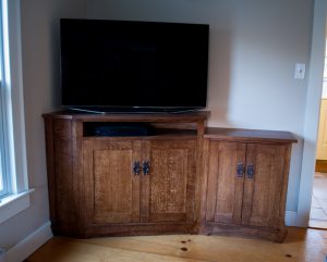 arts and crafts tv cabinet