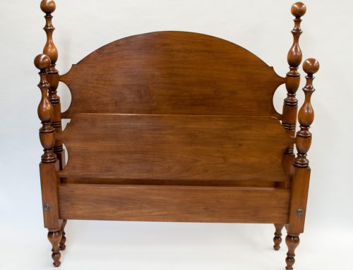 Country Style Turned Post Bed in Cherry