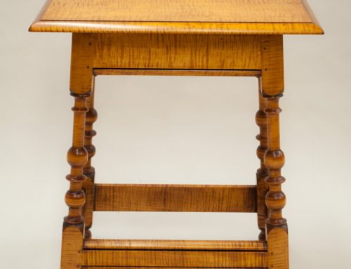 Rhode Island Side Table in Tiger Maple