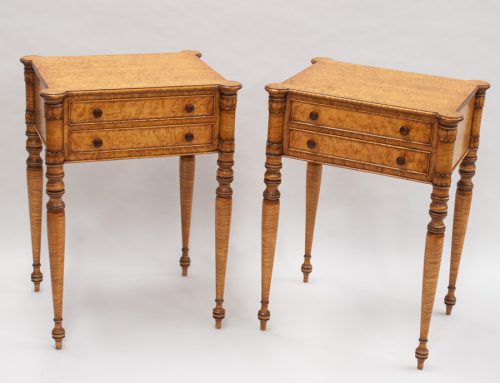 Birdseye and Tiger Maple Side Tables